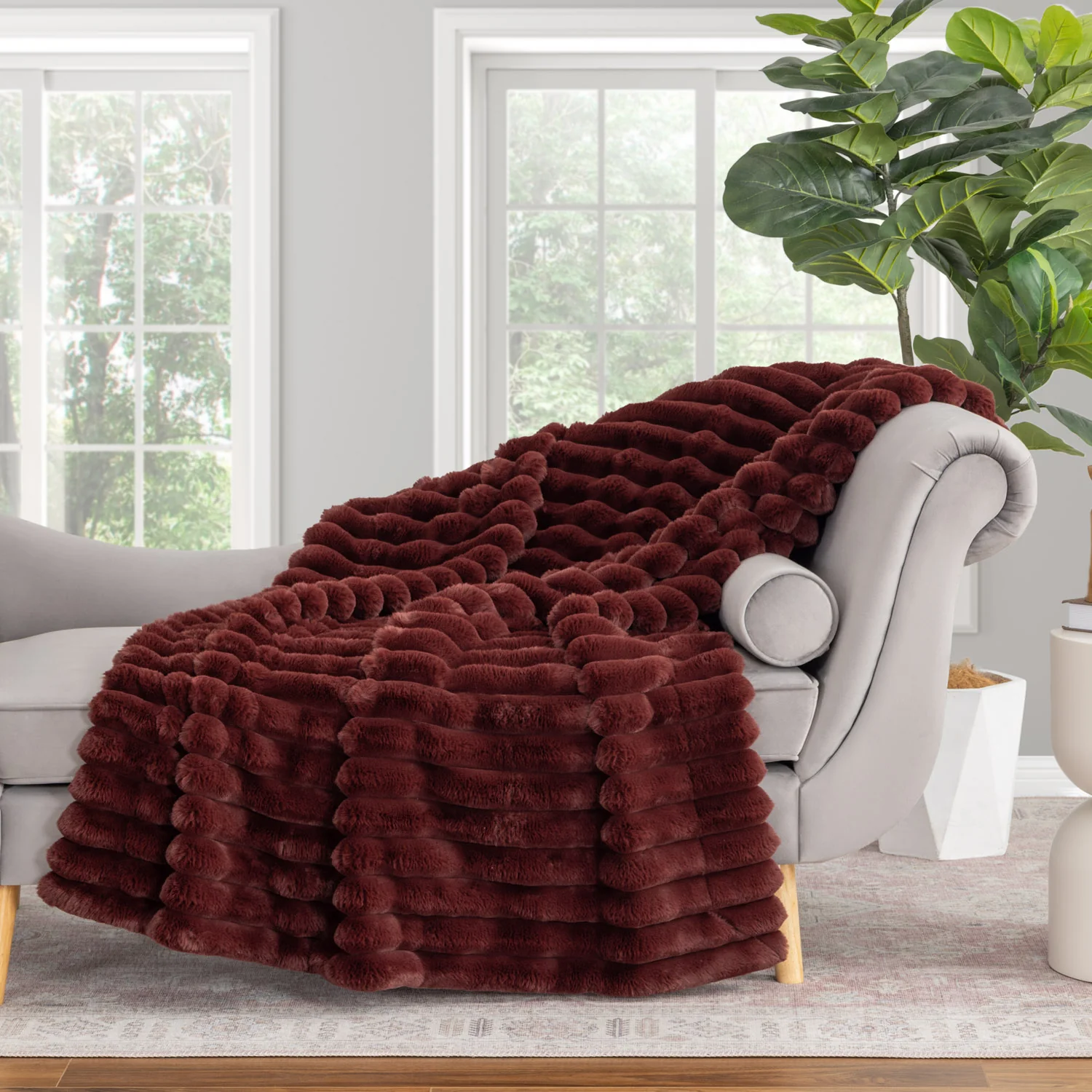 Acadia Faux Fur Throw - Image 16