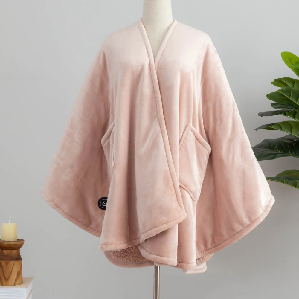 Heated VelvetLoft® Sherpa Wearable Throw - Image 18