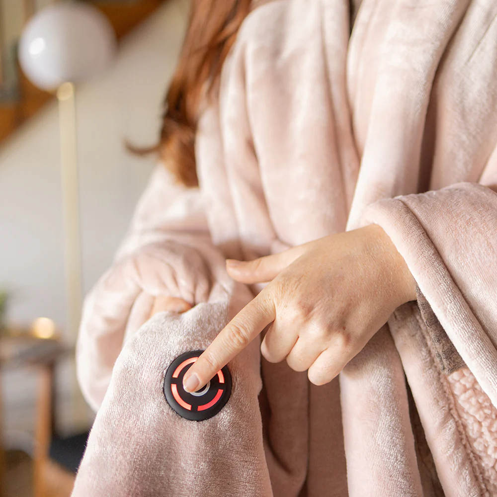 Heated VelvetLoft® Sherpa Wearable Throw - Image 21