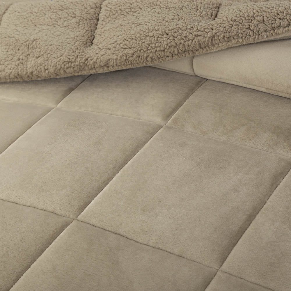 Reversible VelvetLoft® Sherpa Comforter Set - Image 10