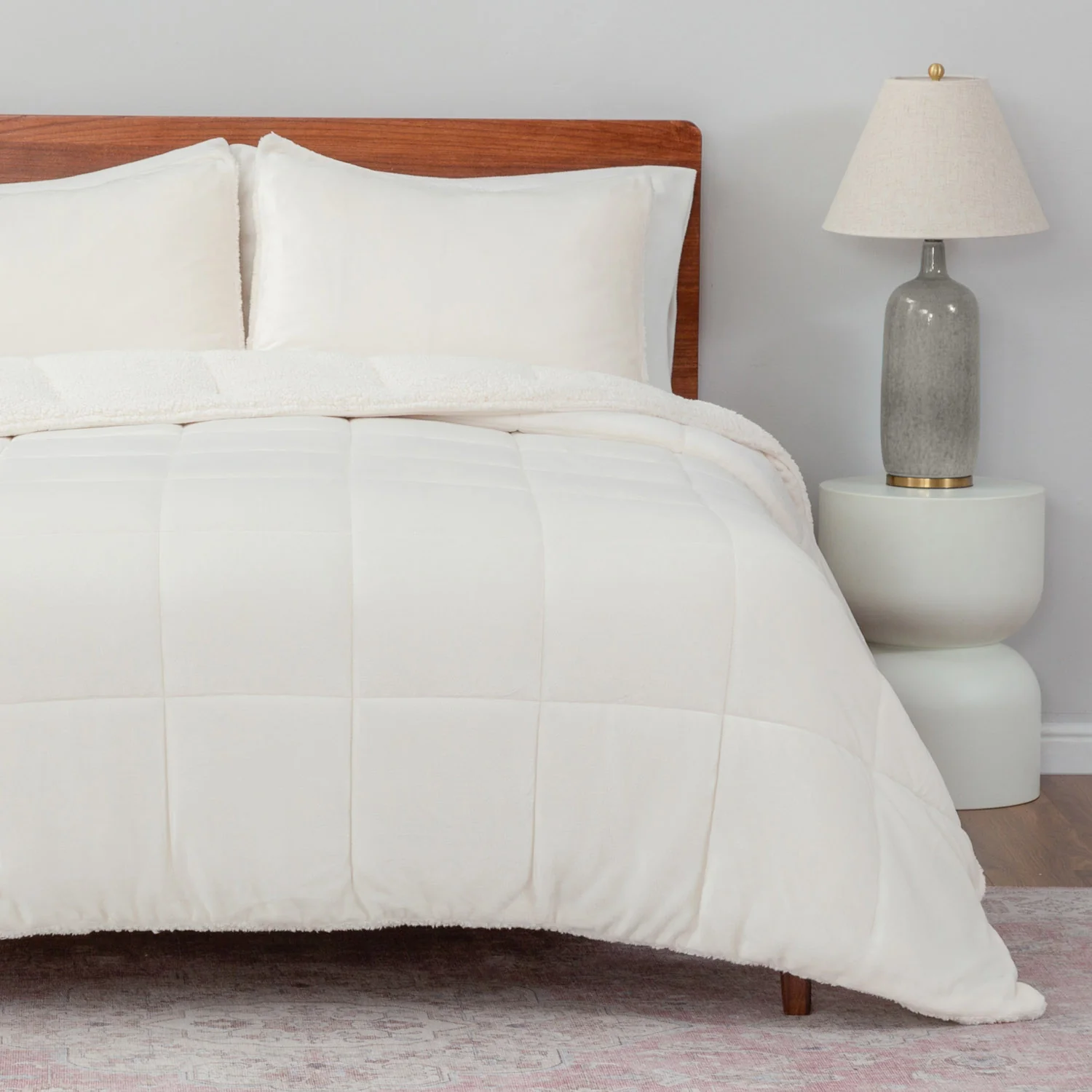 Reversible VelvetLoft® Sherpa Comforter Set - Image 14