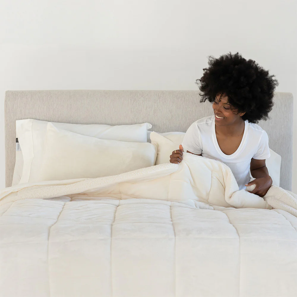 Reversible VelvetLoft® Sherpa Comforter Set - Image 15